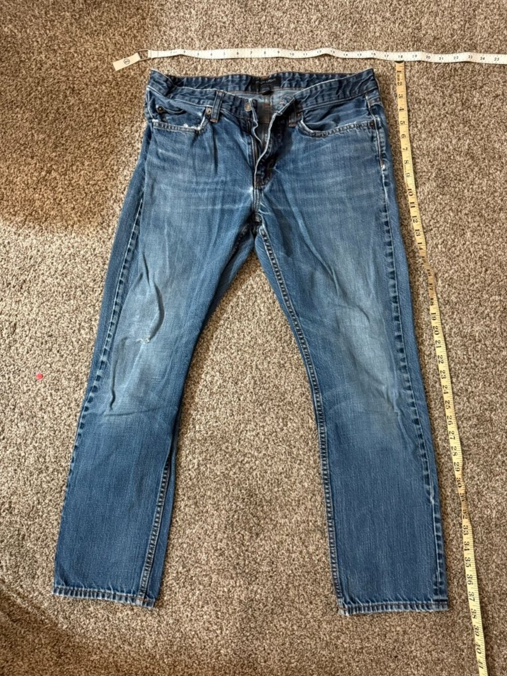 Banana Republic Mens Size 32x30 Blue Denim Jeans Slim Straight Fit